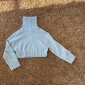 H&M baby blue turtle neck sweater